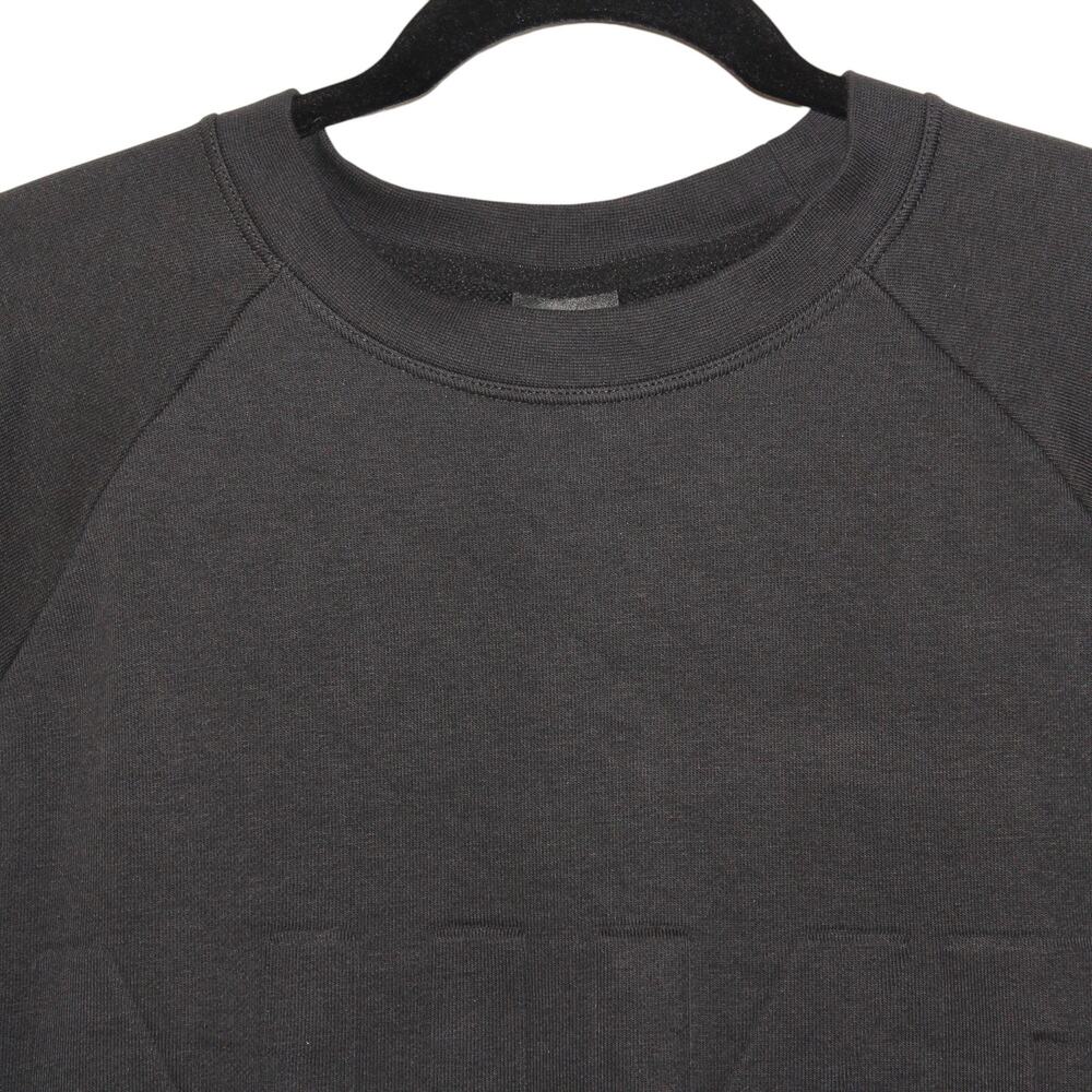 Nike Cropped Logo Sweatshirt Black Size Large Black